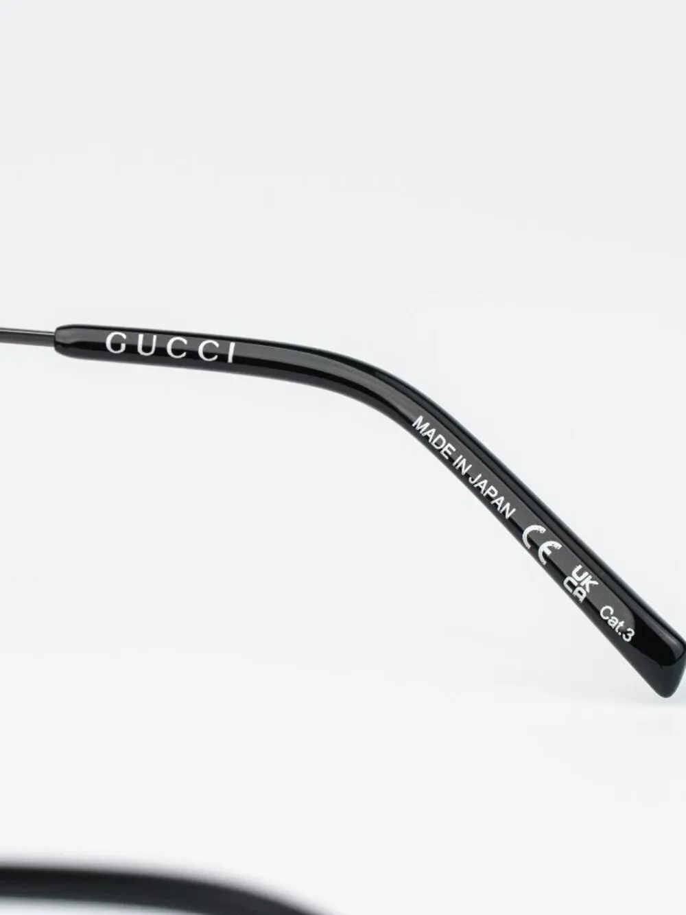 Gucci Men Sunglasses Ruthenium Violet Rectangular GG1957SA 003 NEW AUTHENTIC